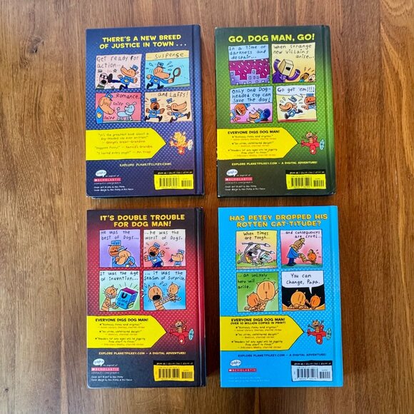 DOG MAN Book Bundle Set of 8 Hardcover Books By Dav Pilkey EUC Graphic Novels - Picture 3 of 5